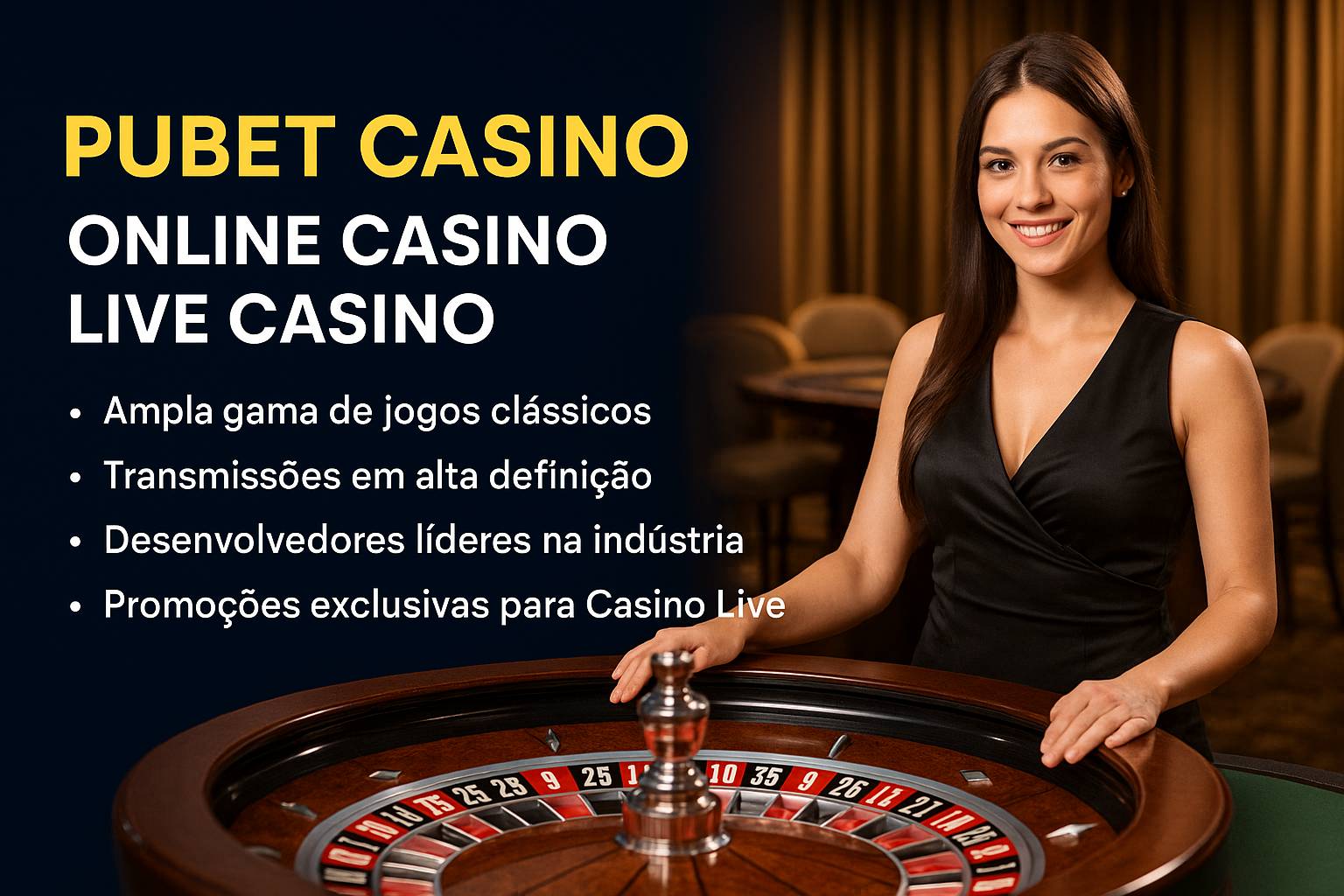 O PUBET Live Casino lança promoções regularmente
